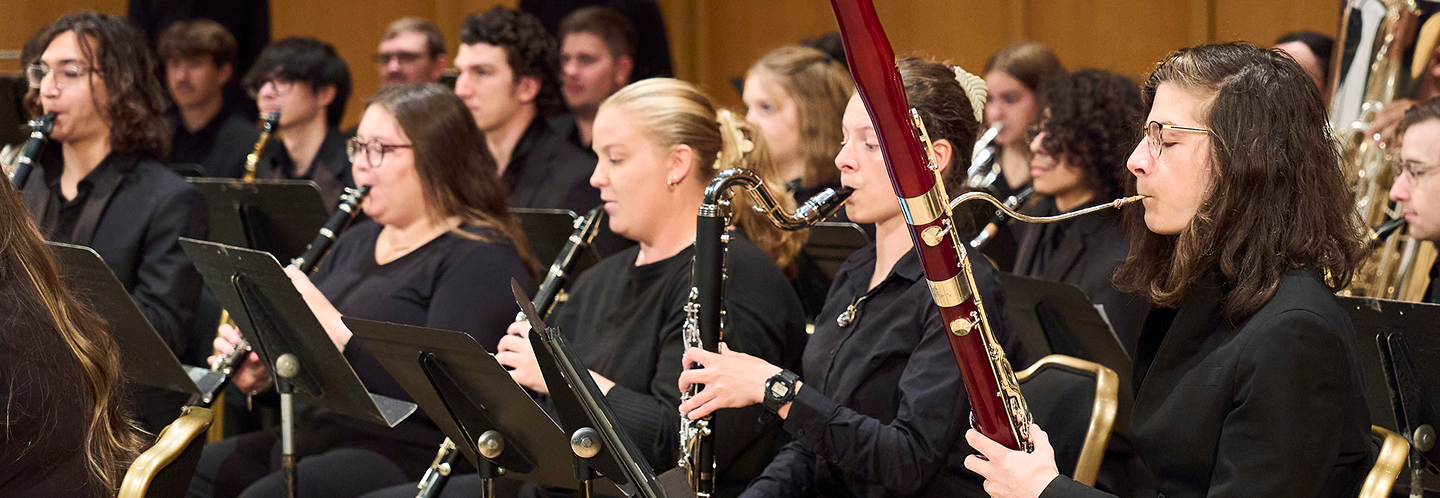 bassoon and clarinet players