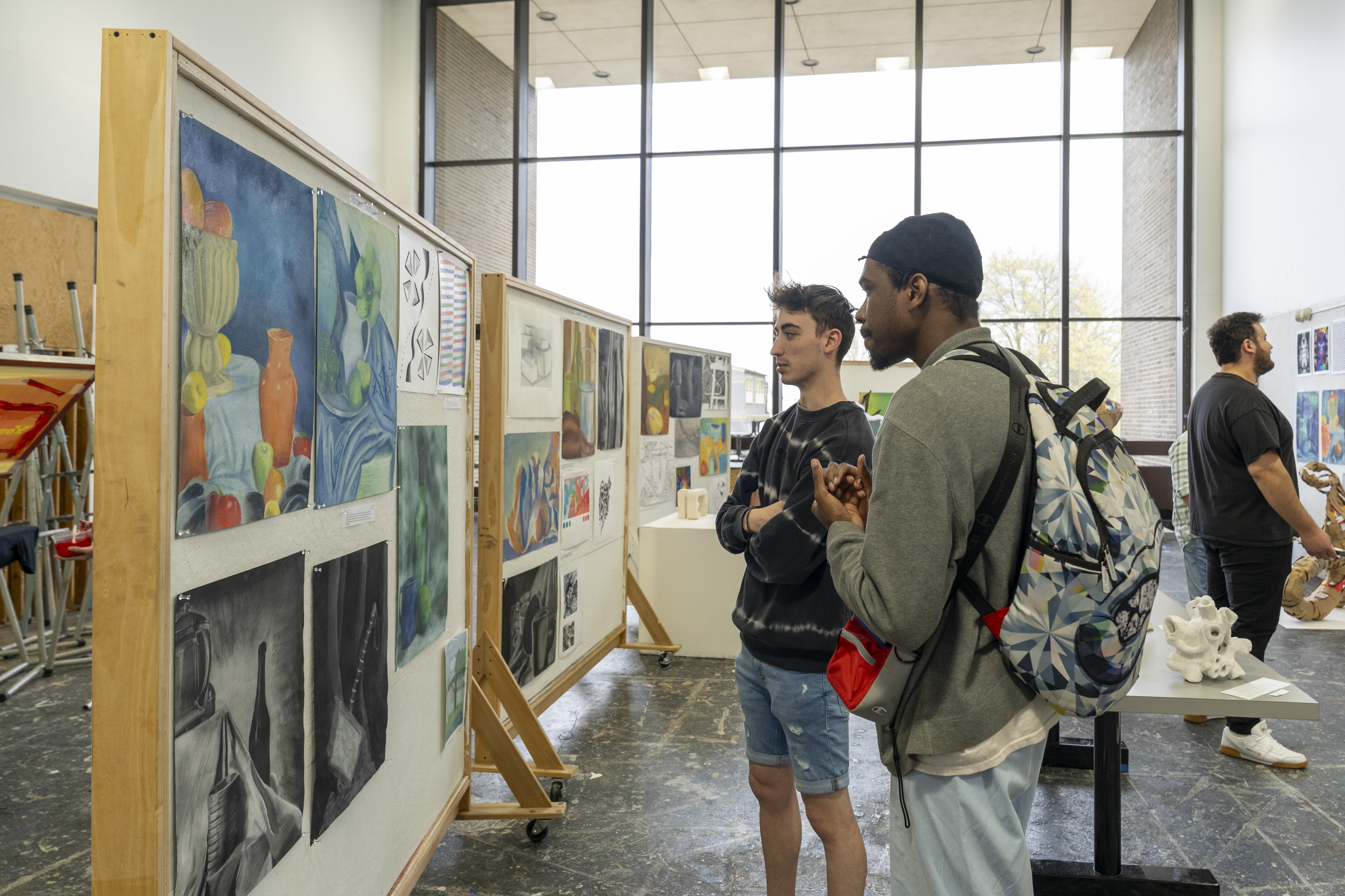 Students at Freshman Portfolio Review