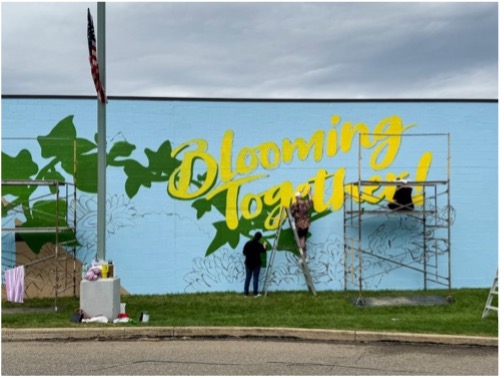 blooming crazy flowers art