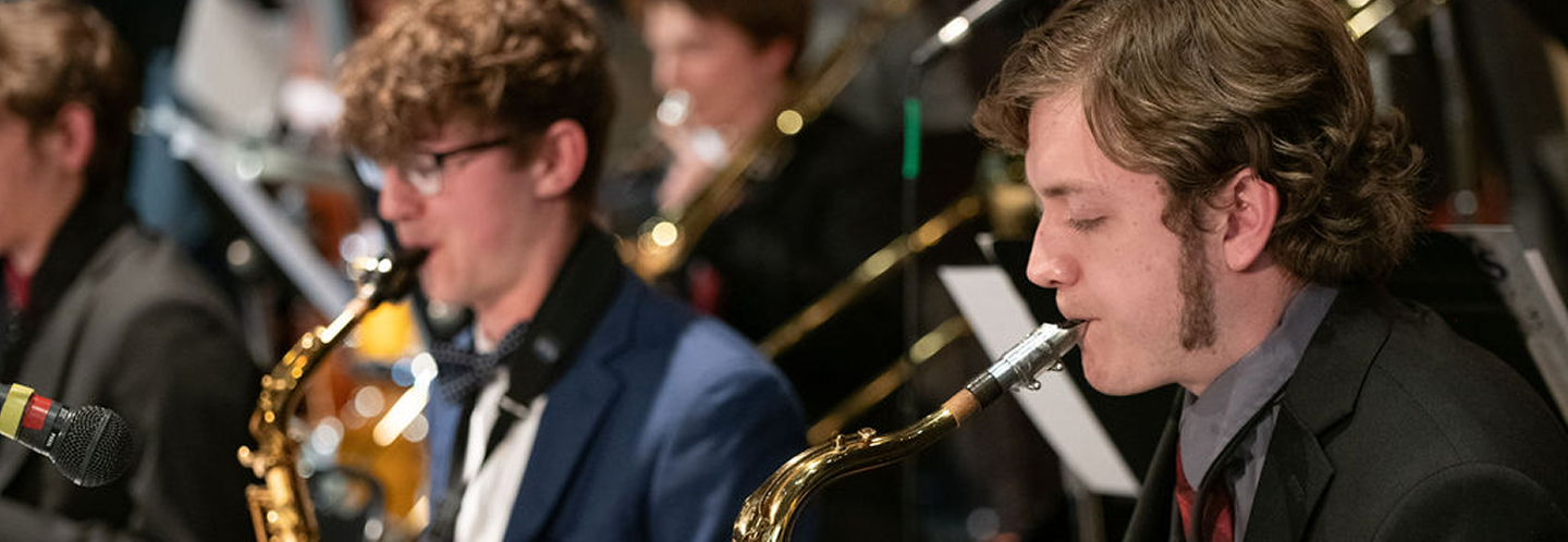 Saxophone Students performing