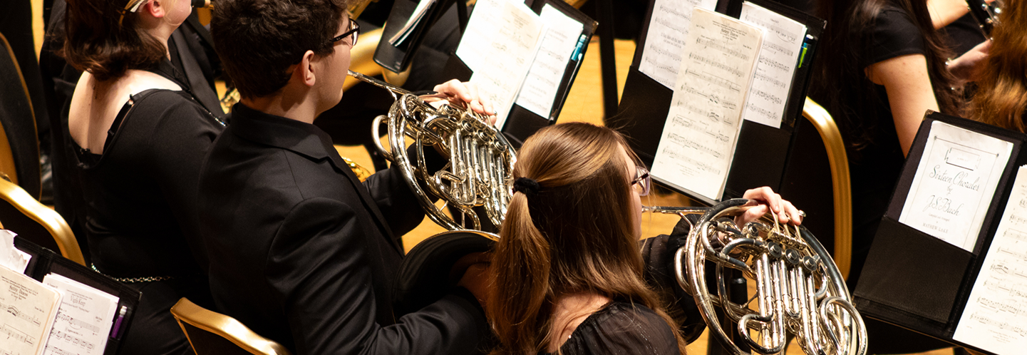 Image of student musicians at Wind Band Invitational