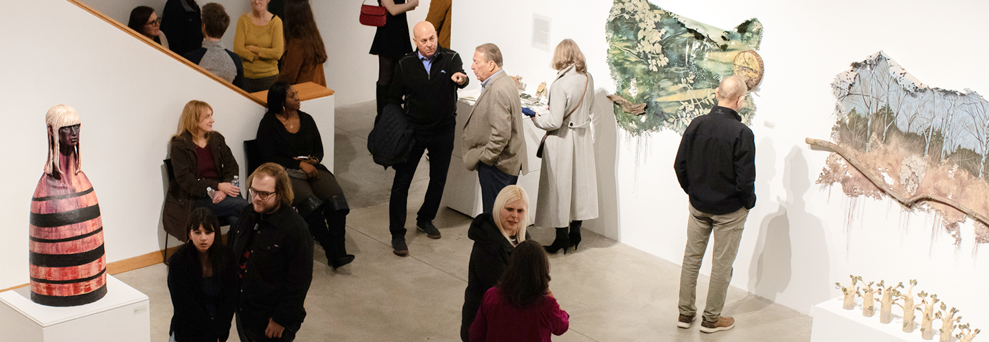 people in museum