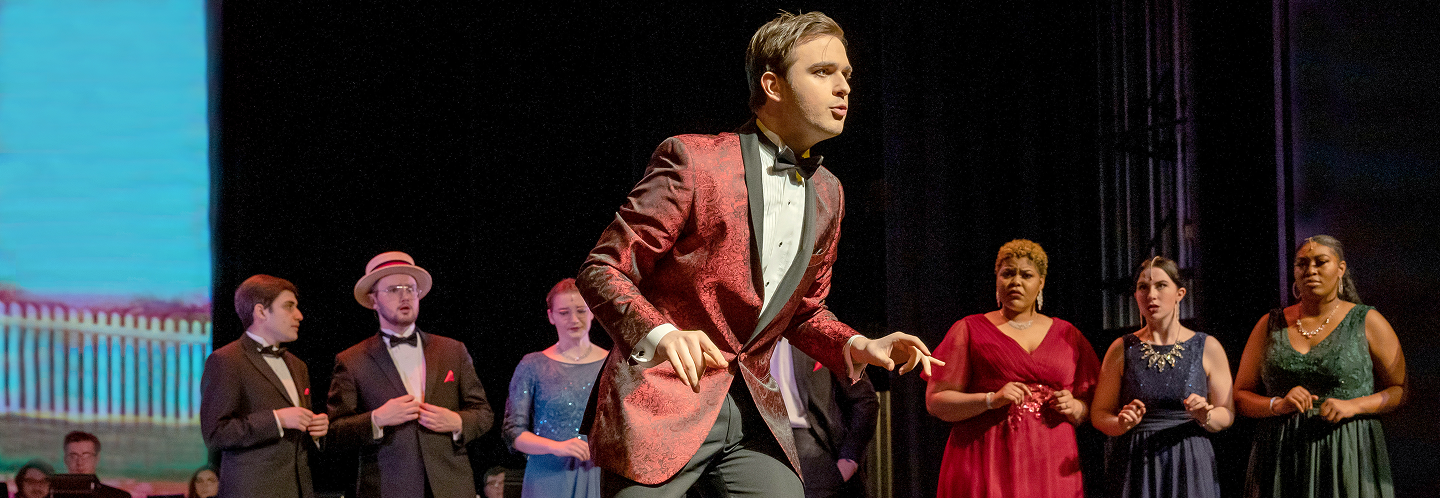 Music Man actor singing