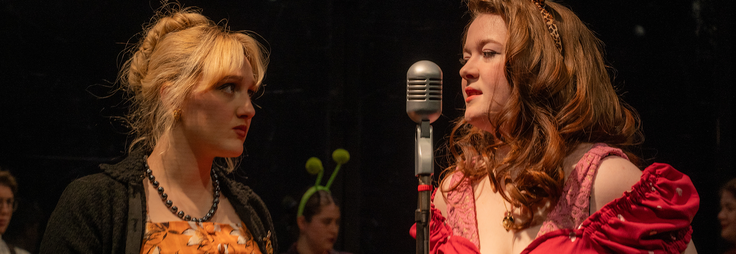 Close-up of actors from Spring 2026 play, "Episode 26"